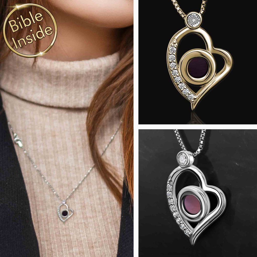 Gifts For Wife Christmas Gold Chain Bracelet With Bible Inside My Nano Jewelry